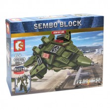 Конструктор Sembo Block 105335 Военный трансформер 6 в 1: Истребитель