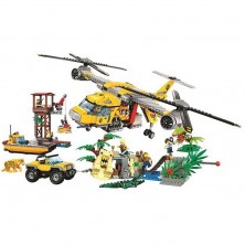 Конструктор 10713 Вертолёт для доставки грузов в джунгли