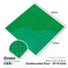 Строительная пластина 12,8х12,8 см зелёная