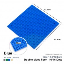 Строительная пластина 12,8х12,8 см синяя