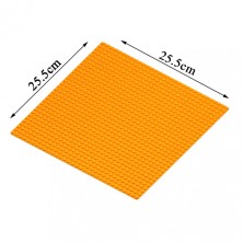 Строительная пластина 25,5х25,5 см оранжевая
