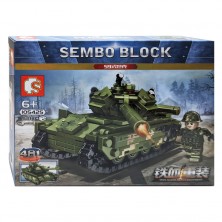 Конструктор SEMBO BLOCK 105425 Основной боевой танк Type 59