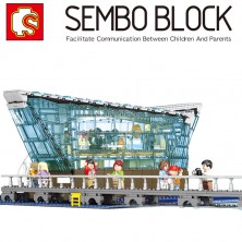 Конструктор SEMBO BLOCK 601099 Сингапурский торговый центр