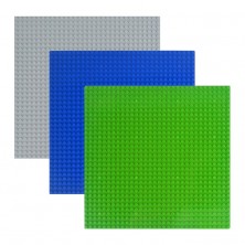 Строительные пластины 25,5х25,5 см 3 шт (светло-зелёная, синяя, серая)