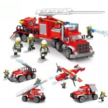 Конструктор KAZI KY80534 Пожарная помощь (4 в 1)